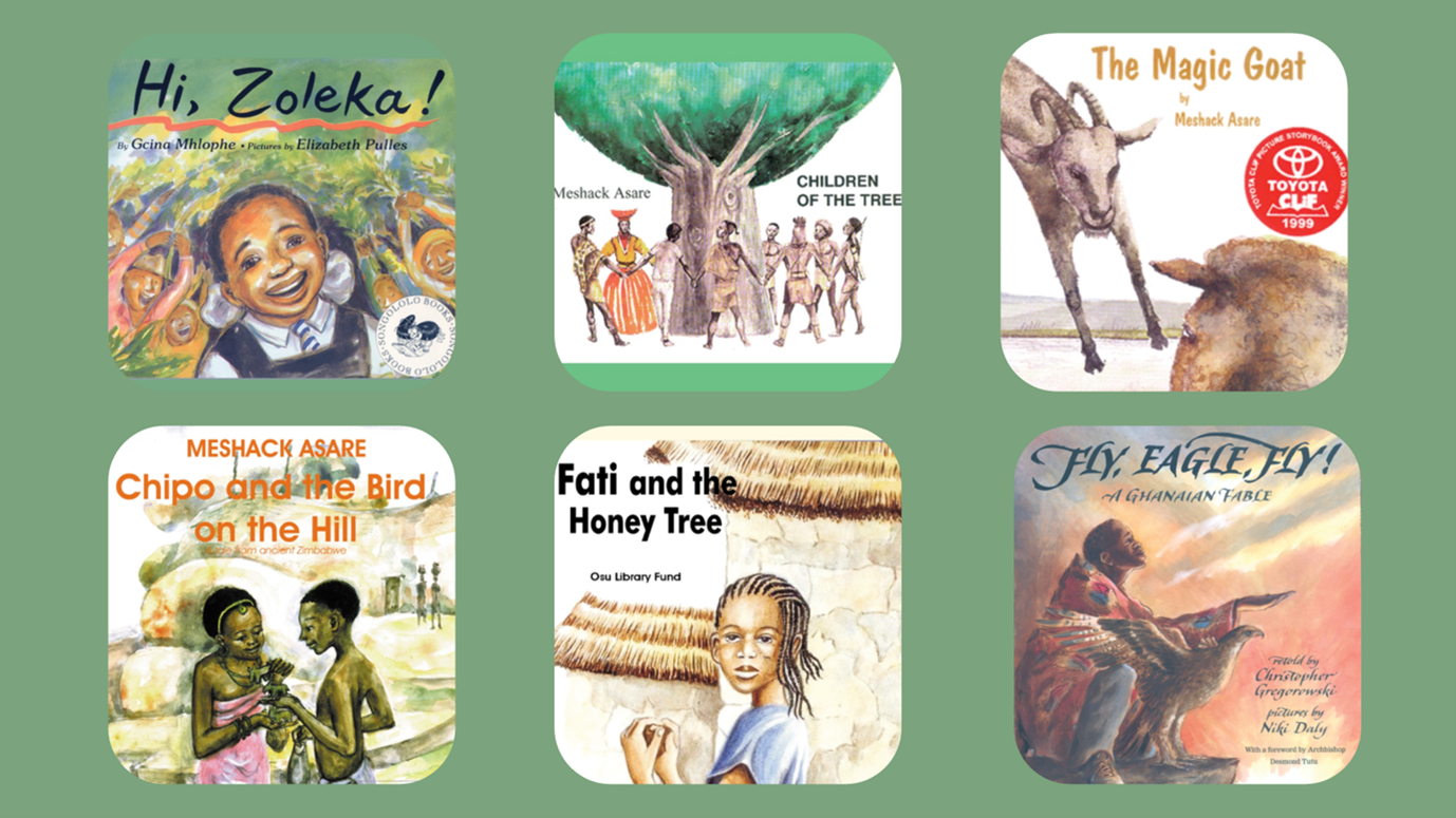 Image showing six of SSP's children's book covers