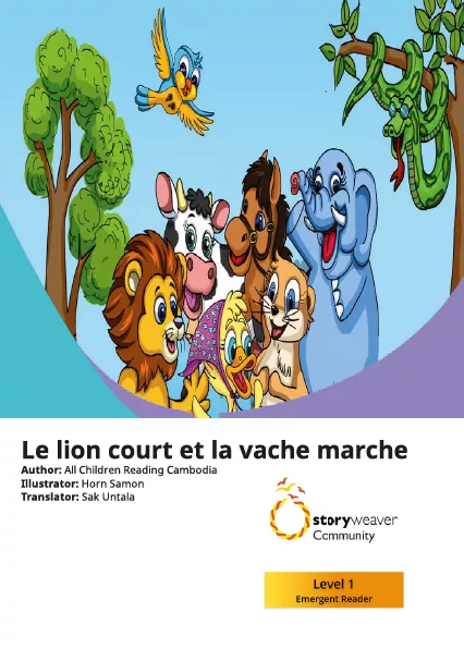Cover thumbnail - Le lion court et la vache marche