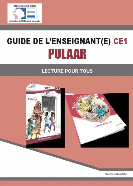 Cover thumbnail - Guide de l'enseignant(e) CE1 - Pulaar